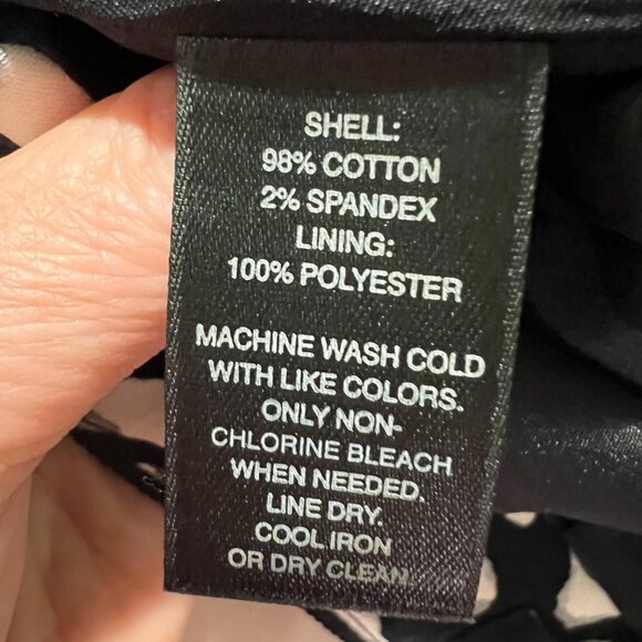 White House Black Market Black and White Leopard Print Pencil Skirt, Size 10 - Picture 11 of 11